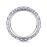 Eternity Band Wedding Ring in 14k White Gold with Round Natural Diamond at Gabriel & Co.