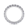 Eternity Band Wedding Ring in 14k White Gold with Round Natural Diamond at Gabriel & Co.