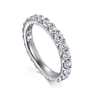 Eternity Band Wedding Ring in 14k White Gold with Round Natural Diamond at Gabriel & Co.