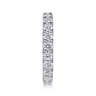 Eternity Band Wedding Ring in 14k White Gold with Round Natural Diamond at Gabriel & Co.