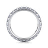 Eternity Band Wedding Ring in 14k White Gold with Round Natural Diamond at Gabriel & Co.