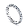 Eternity Band Wedding Ring in 14k White Gold with Round Natural Diamond at Gabriel & Co.