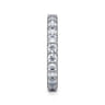 Eternity Band Wedding Ring in 14k White Gold with Round Natural Diamond at Gabriel & Co.