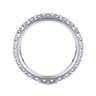 Eternity Band Wedding Ring in 14k White Gold with Round Natural Diamond at Gabriel & Co.