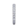 Eternity Band Wedding Ring in 14k White Gold with Round Natural Diamond at Gabriel & Co.
