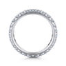 Eternity Band Wedding Ring in 14k White Gold with Round Natural Diamond at Gabriel & Co.