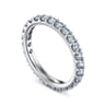Eternity Band Wedding Ring in 14k White Gold with Round Natural Diamond at Gabriel & Co.
