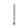 Straight Wedding Ring in 14k White Gold with Round Natural Diamond at Gabriel & Co.