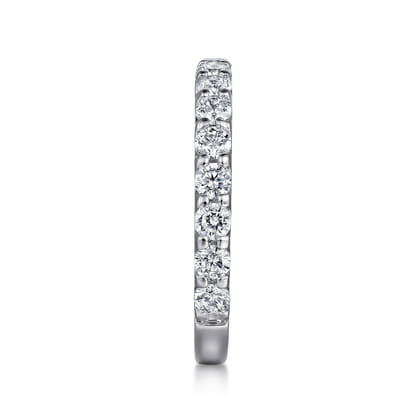 Montreal - 14K White Gold Shared Prong Diamond Wedding Band