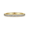 Straight Wedding Ring in 14k Yellow Gold with Round Natural Diamond at Gabriel & Co.