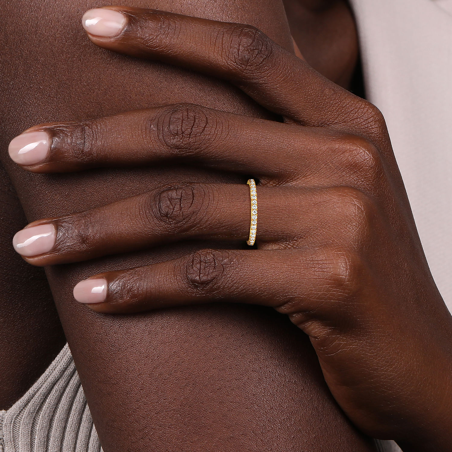 Montreal - 14K Yellow Gold Diamond Anniversary Band