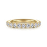 Straight Wedding Ring in 14k Yellow Gold with Round Natural Diamond at Gabriel & Co.
