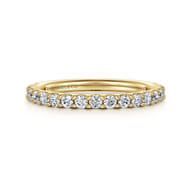 Montreal - 14k Yellow Gold Diamond Anniversary Band