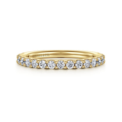 Montreal - 14k Yellow Gold Diamond Anniversary Band