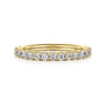 Straight Wedding Ring in 14k Yellow Gold with Round Natural Diamond at Gabriel & Co.
