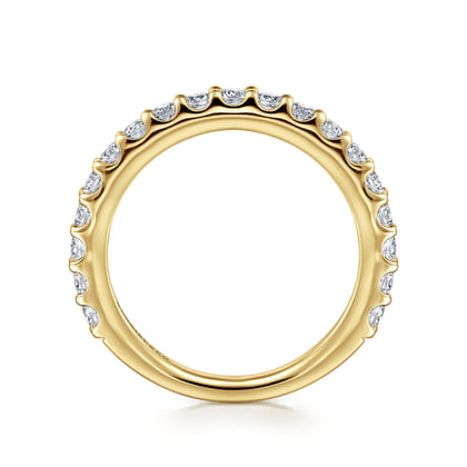 Montreal - 14k Yellow Gold Diamond Anniversary Band