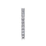 Straight Wedding Ring in Platinum with Round Natural Diamond at Gabriel & Co.