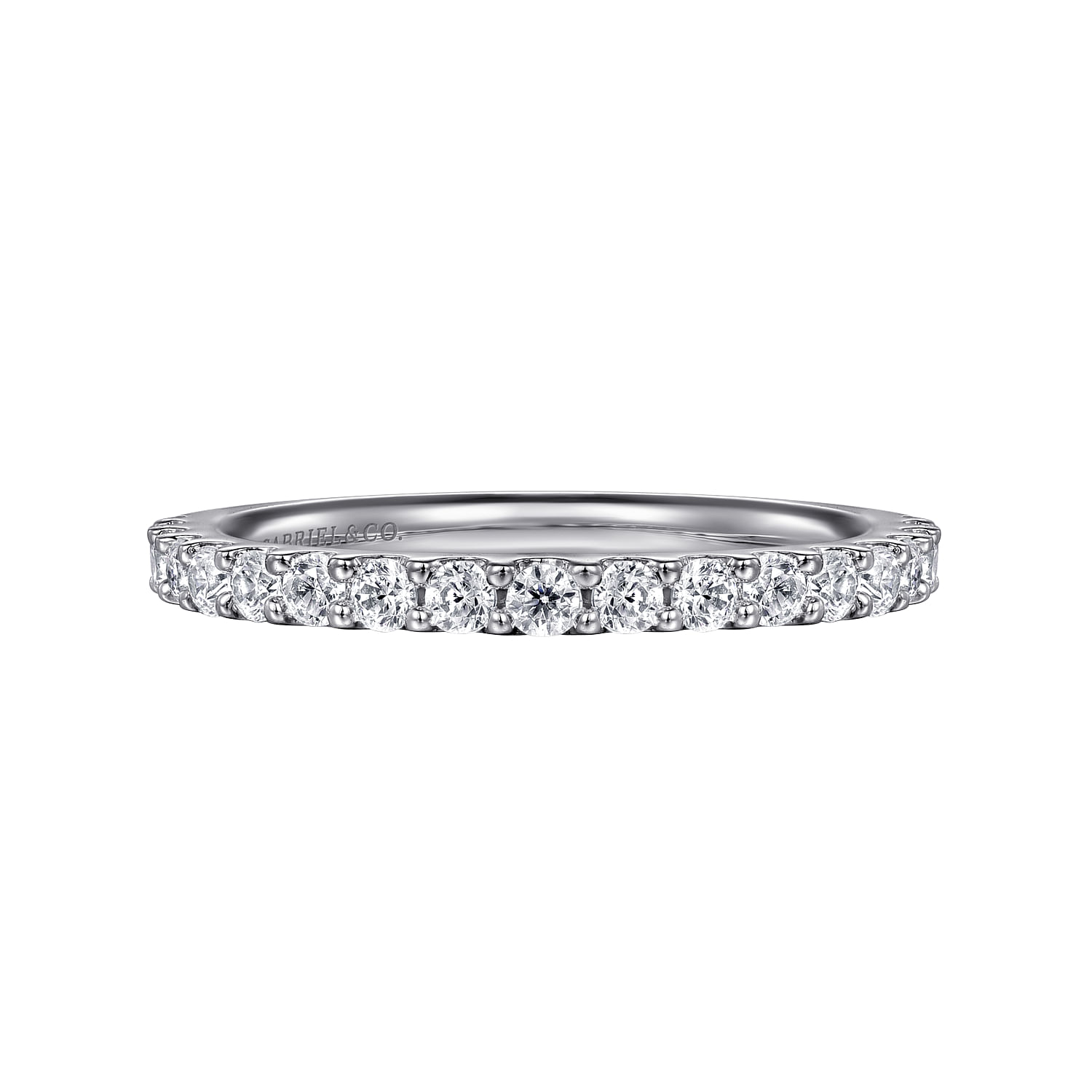 Montreal - Platinum Shared Prong Diamond Wedding Band