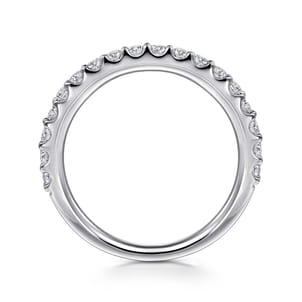 Montreal - Platinum Shared Prong Diamond Wedding Band