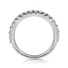 Straight Wedding Ring in Platinum with Round Natural Diamond at Gabriel & Co.