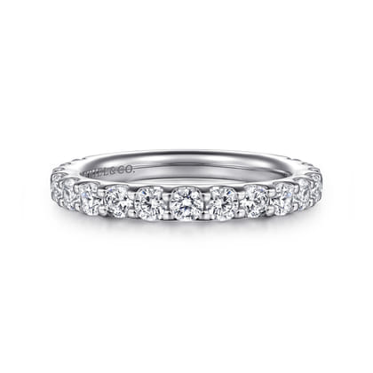 Montreal - Platinum Shared Prong Diamond Wedding Band