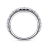 Straight Wedding Ring in Platinum with Round Natural Diamond at Gabriel & Co.
