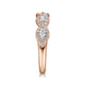 Fancy Wedding Ring in 14k Rose Gold with Marquise Natural Diamond at Gabriel & Co.