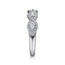 Fancy Wedding Ring in 14k White Gold with Marquise Natural Diamond at Gabriel & Co.