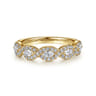 Fancy Wedding Ring in 14k Yellow Gold with Marquise Natural Diamond at Gabriel & Co.