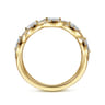 Fancy Wedding Ring in 14k Yellow Gold with Marquise Natural Diamond at Gabriel & Co.