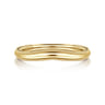 Curved Wedding Ring in 14k Yellow Gold with   at Gabriel & Co.