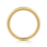 Curved Wedding Ring in 14k Yellow Gold with   at Gabriel & Co.