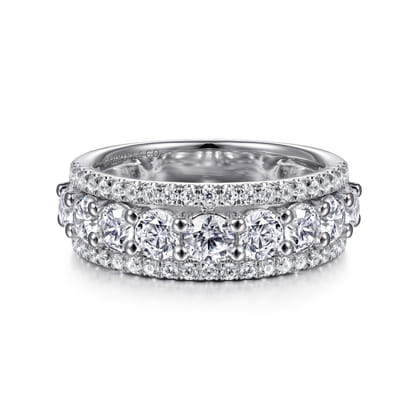 Nash - 14K White Gold Diamond Anniversary Band