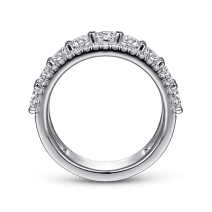 Nash - 14K White Gold Diamond Anniversary Band