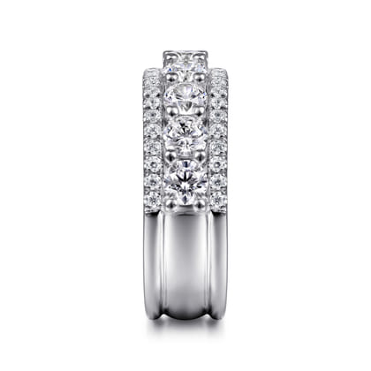 Nash - 14K White Gold Diamond Anniversary Band
