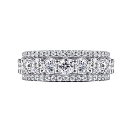 Nash - 14K White Gold Diamond Anniversary Band