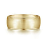 Nathaniel - 14K Yellow Gold 8mm - Men's Wedding Band in Satin Finish