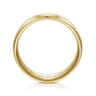 Nathaniel - 14K Yellow Gold 8mm - Men's Wedding Band in Satin Finish