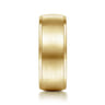 Nathaniel - 14K Yellow Gold 8mm - Men's Wedding Band in Satin Finish