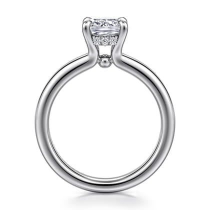 Neema - 14K White Gold Cushion Cut Diamond Engagement Ring