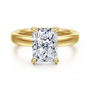 Neema - 14K Yellow Gold Radiant Cut Diamond Engagement Ring