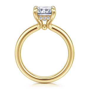 Neema - 14K Yellow Gold Radiant Cut Diamond Engagement Ring