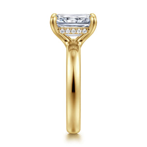 Neema - 14K Yellow Gold Radiant Cut Diamond Engagement Ring