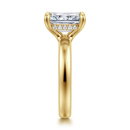 Neema - 14K Yellow Gold Radiant Cut Diamond Engagement Ring