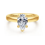 Neema - 18K Yellow Gold Pear Shape Diamond Engagement Ring
