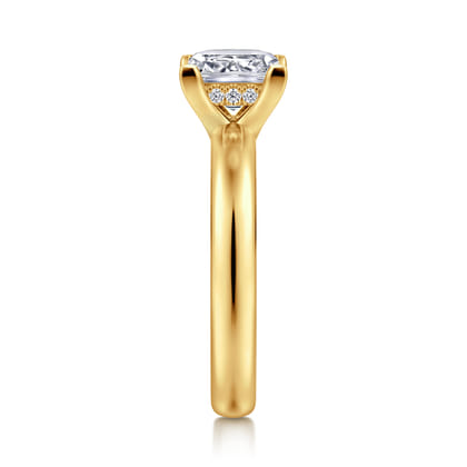 Neema - 18K Yellow Gold Princess Cut Diamond Engagement Ring