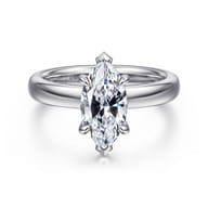 Neema - Platinum Marquise Shape Diamond Engagement Ring