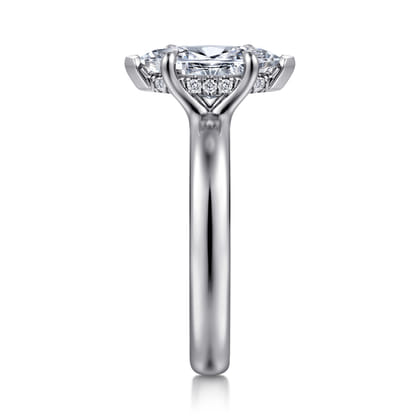 Neema - Platinum Marquise Shape Diamond Engagement Ring