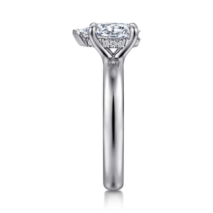 Neema - Platinum Pear Shape Diamond Engagement Ring