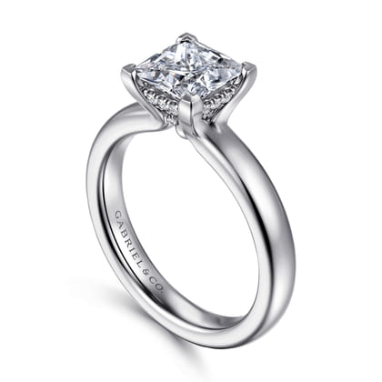 Neema - Platinum Princess Cut Diamond Engagement Ring